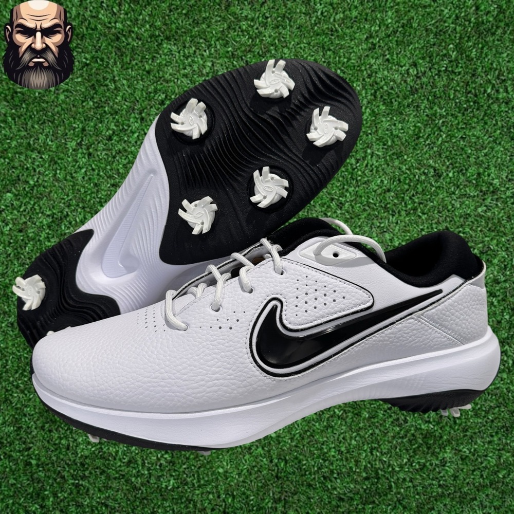 Nike Victory Pro 3‎ Golf Shoes White Black DX9028-110 Men's Size 10.5 Wide